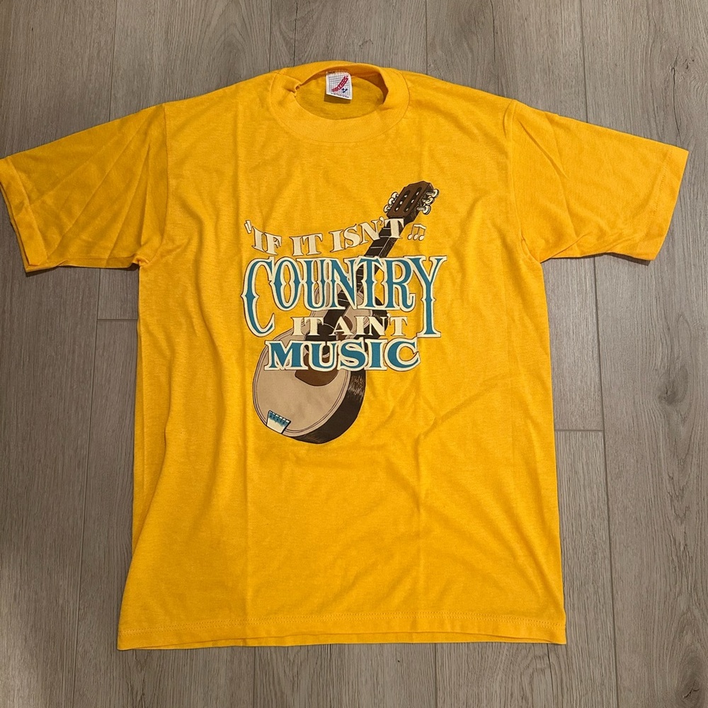 Jerzees Yellow Graphic Tee - Short Sleeve